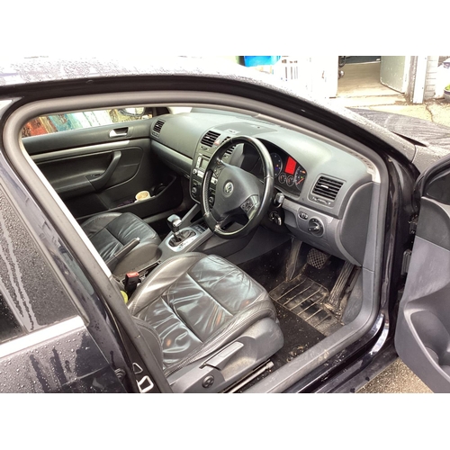 1 - Black VOLKSWAGEN Jetta 2007. 137,180 Miles. MOT JUNE 2023. Leather Interior, Good Spec. Automatic. D... 