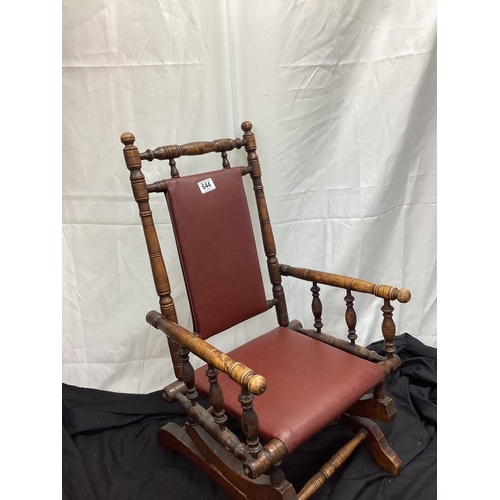 644 - 19th Century Childrens American Rocking Chair