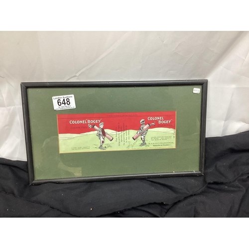 648 - Framed Signed 