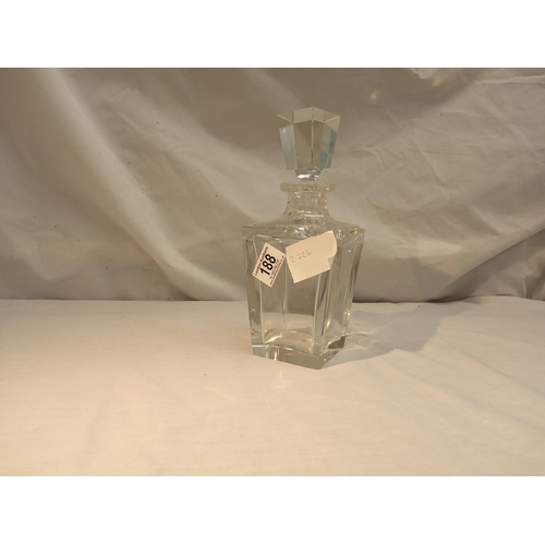 188 - A Good Quality Crystal Decanter