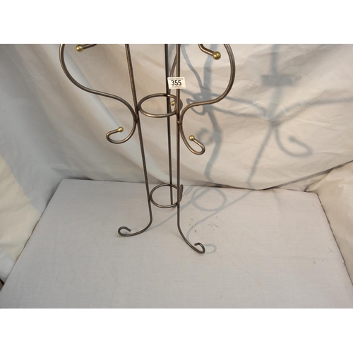 355 - Church Style Steel Candleabra