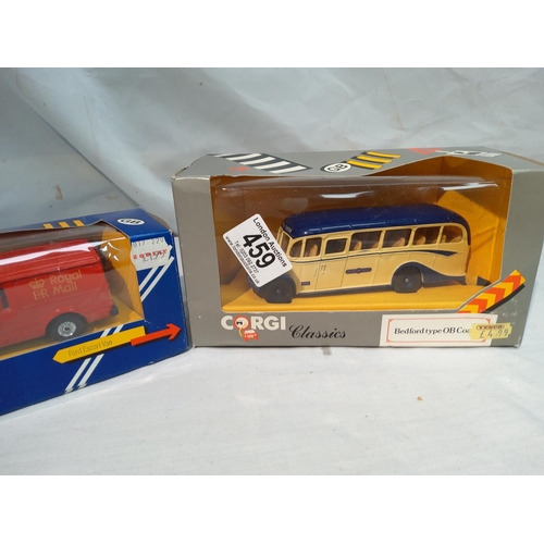 459 - Corgi Royal Mail Van and a Corgi Bedford Truck