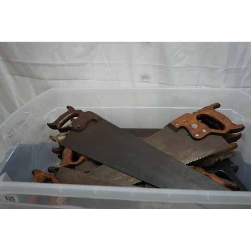 625 - Good Lot of Vintage Saws