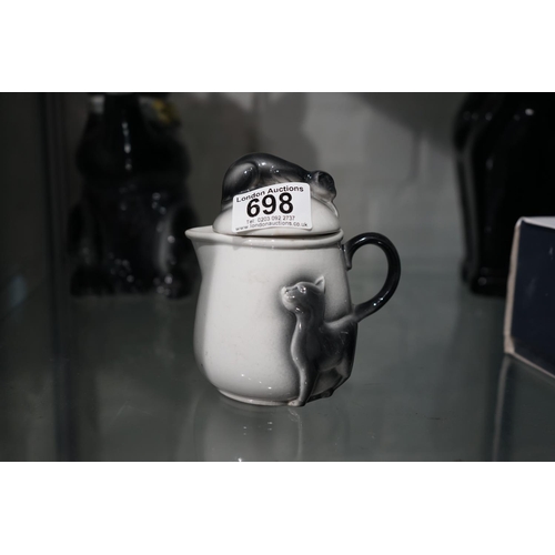 698 - Woods Novelty Cat Milk Jug