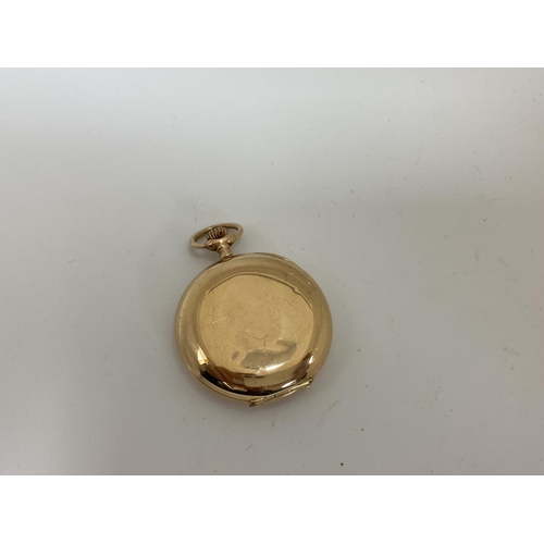 17 - Aureole 14k Gold Pocket Watch 26.6g