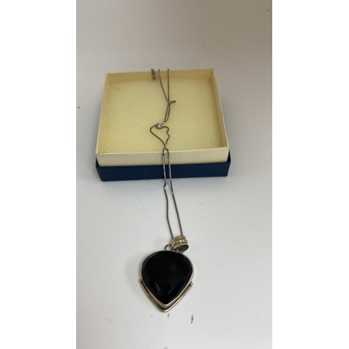 22 - Hallmarked Silver Necklace and Pendant