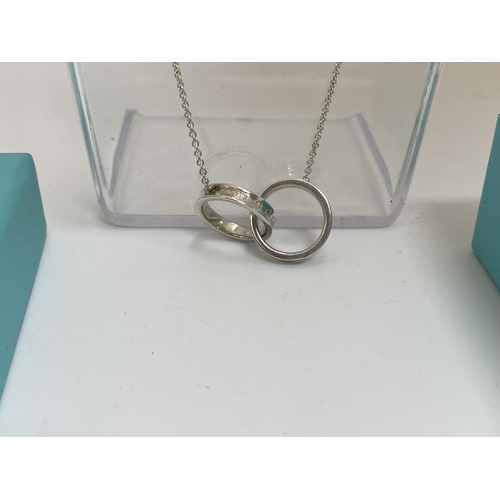 4 - Hallmarked Silver Tiffany Necklace