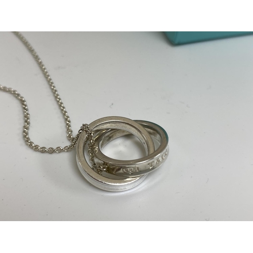 4 - Hallmarked Silver Tiffany Necklace