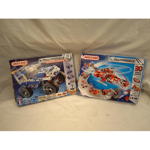 516 - 2 Boxed Meccano Sets