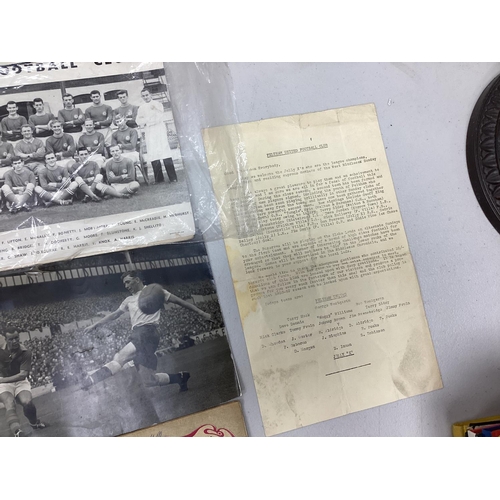 777 - Lot of Ephemera/Old Photographs incl. Chelsea Squad Photo, The Beatles etc