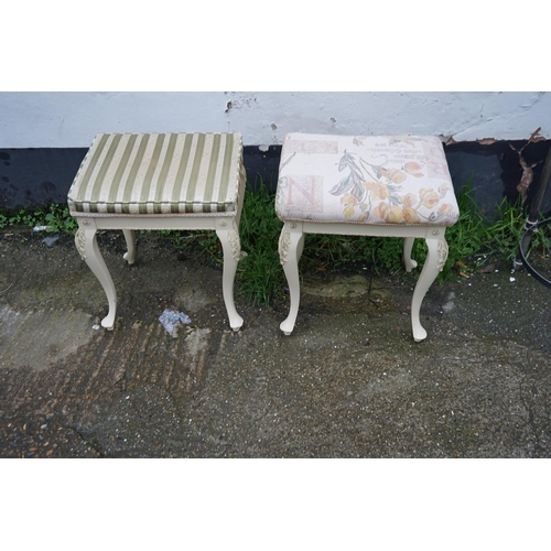 797 - 2 Vintage French Style Dressing Table Stools