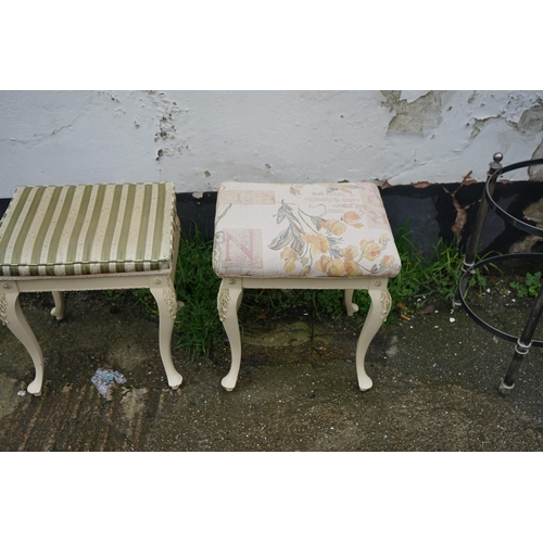 797 - 2 Vintage French Style Dressing Table Stools