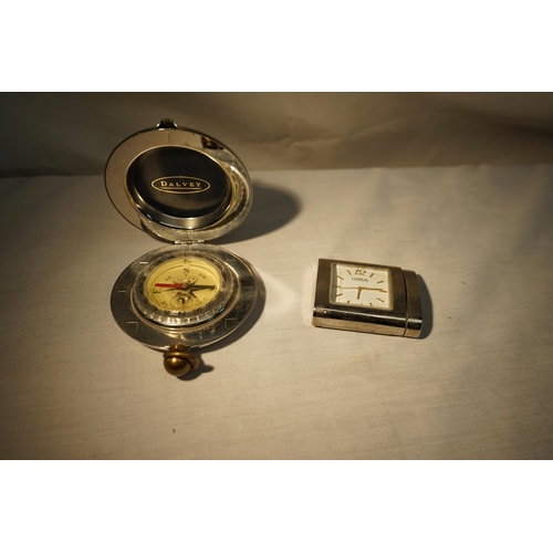 807 - Dalvey Compass and a Lorus Pocket Clock