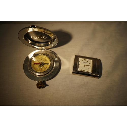 807 - Dalvey Compass and a Lorus Pocket Clock