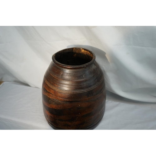 808 - Old Barrell Form Vase