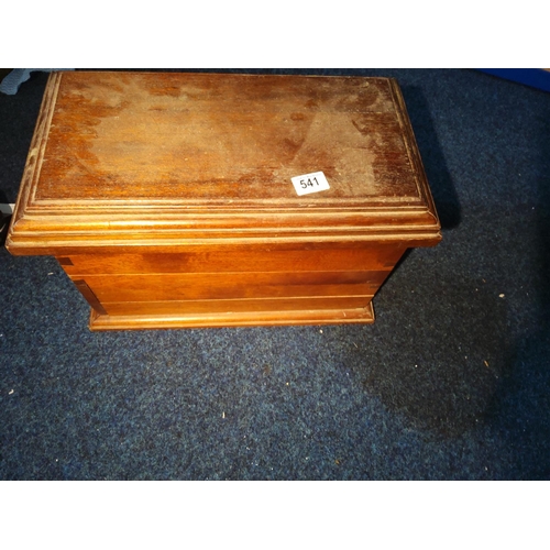 474 - Old Wooden Box with Pull Out Drawer