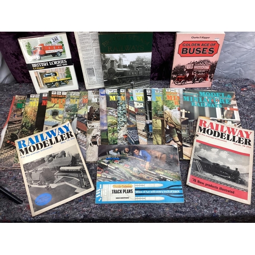 240 - Lot of Interesting Transport Themed Books including Magazines, Railway, Lorry's, Buses.