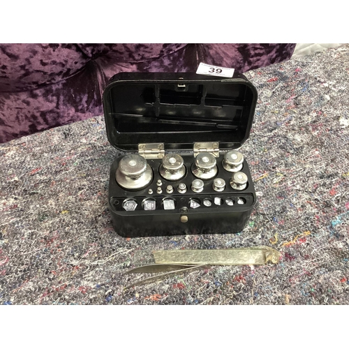 39 - Set of Vintage Russian Calibration Weights