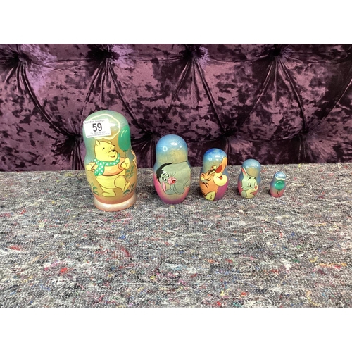 59 - Winnie the Pooh Russian Dolls set