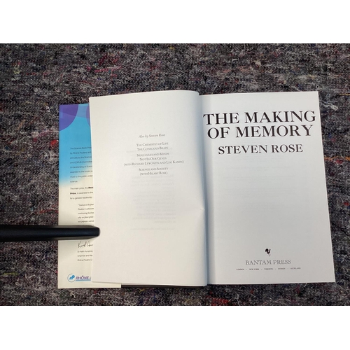 93 - The Making of Memory: From Molecules to Mind
Steven Rose 1st Ed Bantam Press