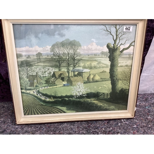 442 - Ronald Lampitt-Spring Landscape-A Reproduction (60cm x 50cm)