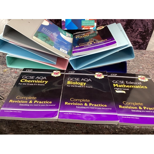 456 - Good Lot of GCSE Study Books and Folder Binders