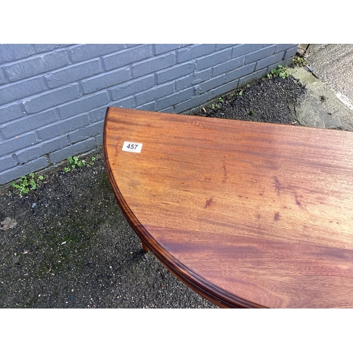 457 - Edwardian Demilune Card Table