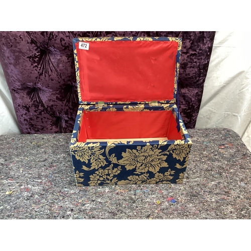 472 - Vintage Upholstered Box