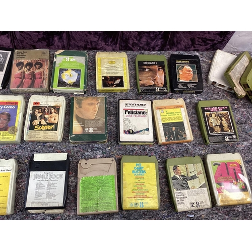 500 - Lot of Vintage 8 Track Cassettes