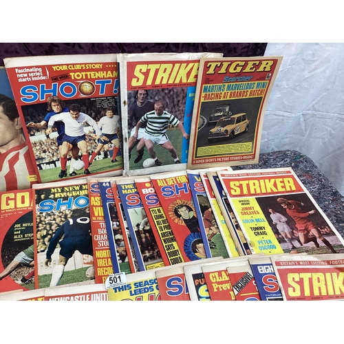 501 - Lot of Vintage Magazines-Motoring/Football