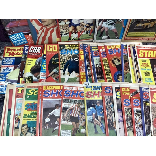 501 - Lot of Vintage Magazines-Motoring/Football