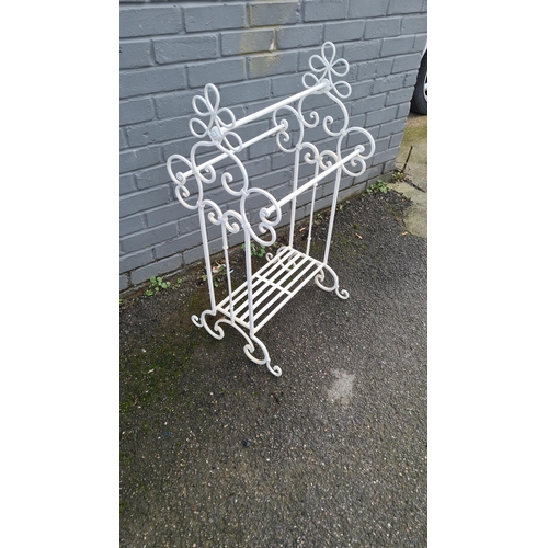 156 - Wrought Iron Towel Stand