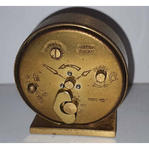 38 - Small vintage Swiza Swiss desk clock