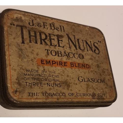 43 - Old tobacco tin containing a large quantity of vintage ink pen nibs etc