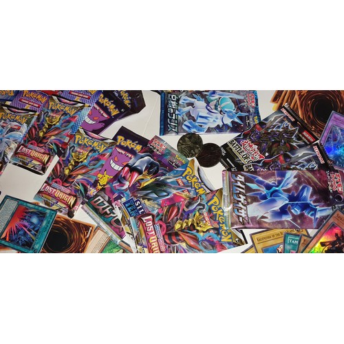 19 - Selection of Pokemon trading Cards & other cards Inc Yu-gi-oh etc. Includes unopened booster packs, ... 