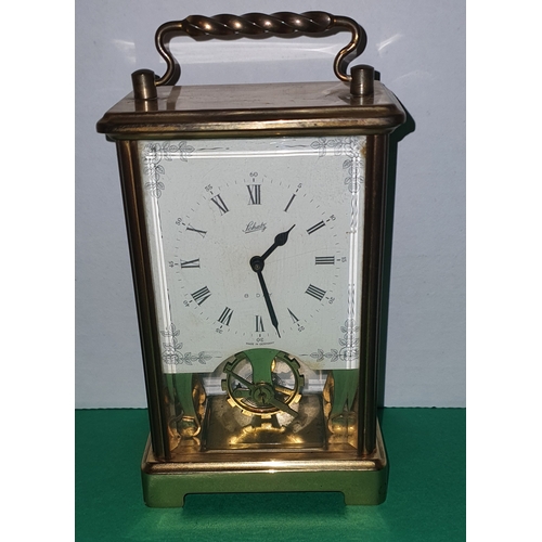 51 - Vintage German Schatz 8 Day carriage clock