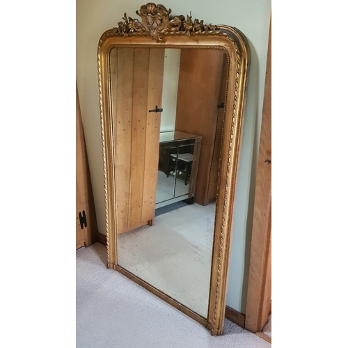 98 - A very large 6ft+ ornate mirror