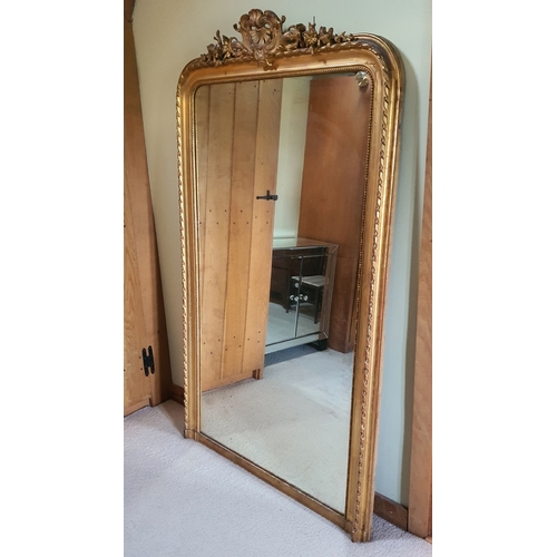 98 - A very large 6ft+ ornate mirror