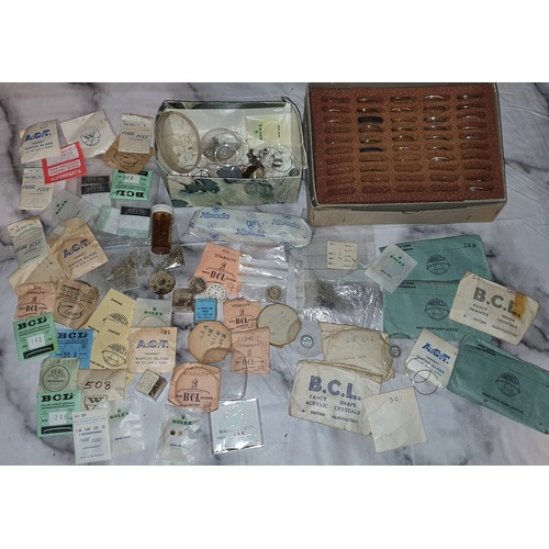 85 - Lot containing a large amount of watch spares & parts including vintage etc