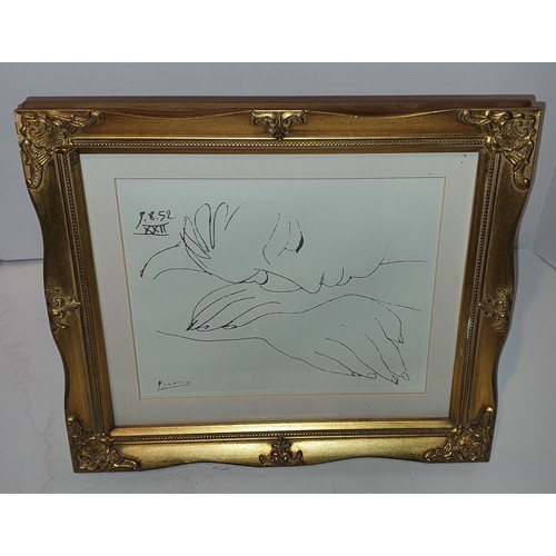 107 - Picasso print in frame