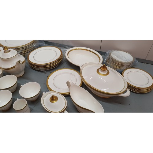 141 - A 70+ Piece Royal Doulton Dinner Service - Royal Gold