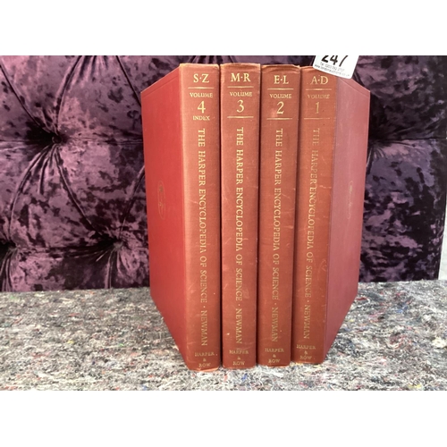 197 - The Harper Encyclopaedia of Science 1960s Volumes 1-4