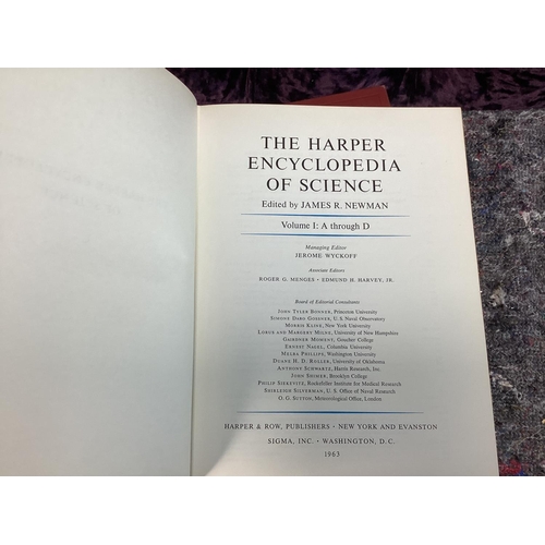 197 - The Harper Encyclopaedia of Science 1960s Volumes 1-4