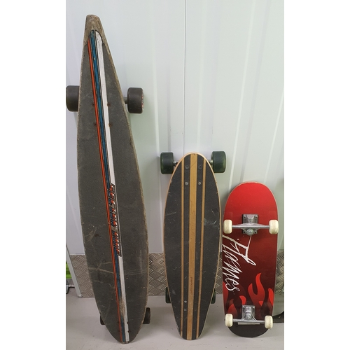 65A - 2x Longboards plus 1x Skateboard