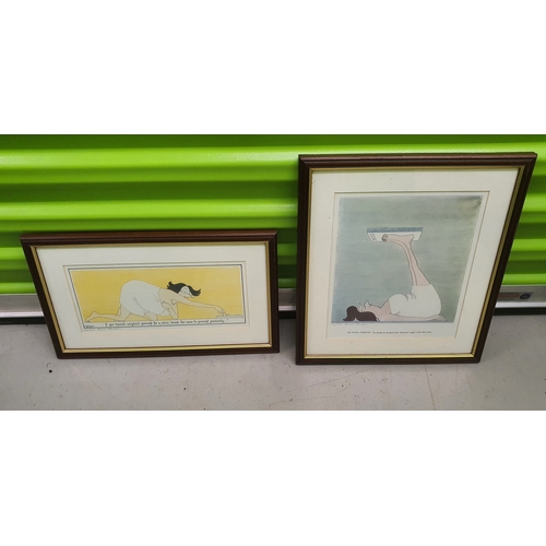 107A - 2x framed limited edition signed & numbered Annie Tempest prints