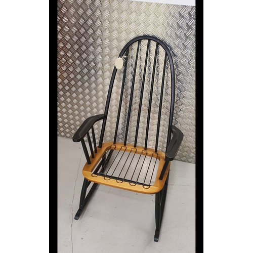 14 - Mid-Century Danish Wooden Rocking Chair - Ilmari Tapiovaara