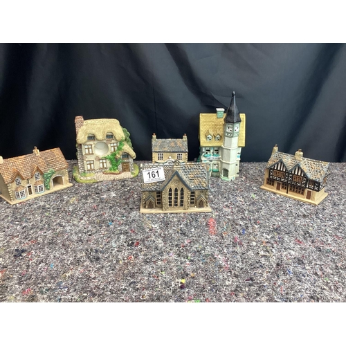 161 - Shelf of Assorted Model Cottages