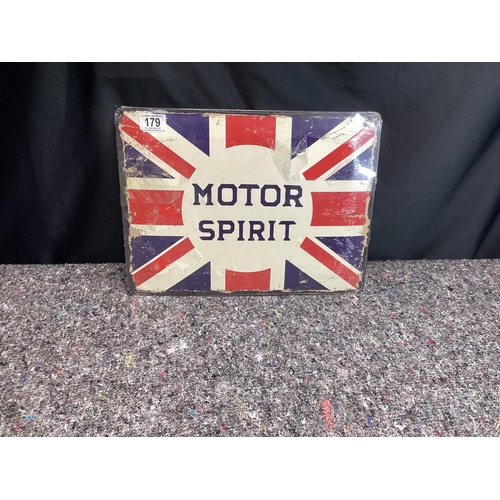 179 - Motor Spirit Metal Sign