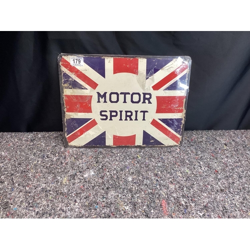 179 - Motor Spirit Metal Sign