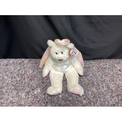 214 - Rare TY Beanie Baby Bear - HALO